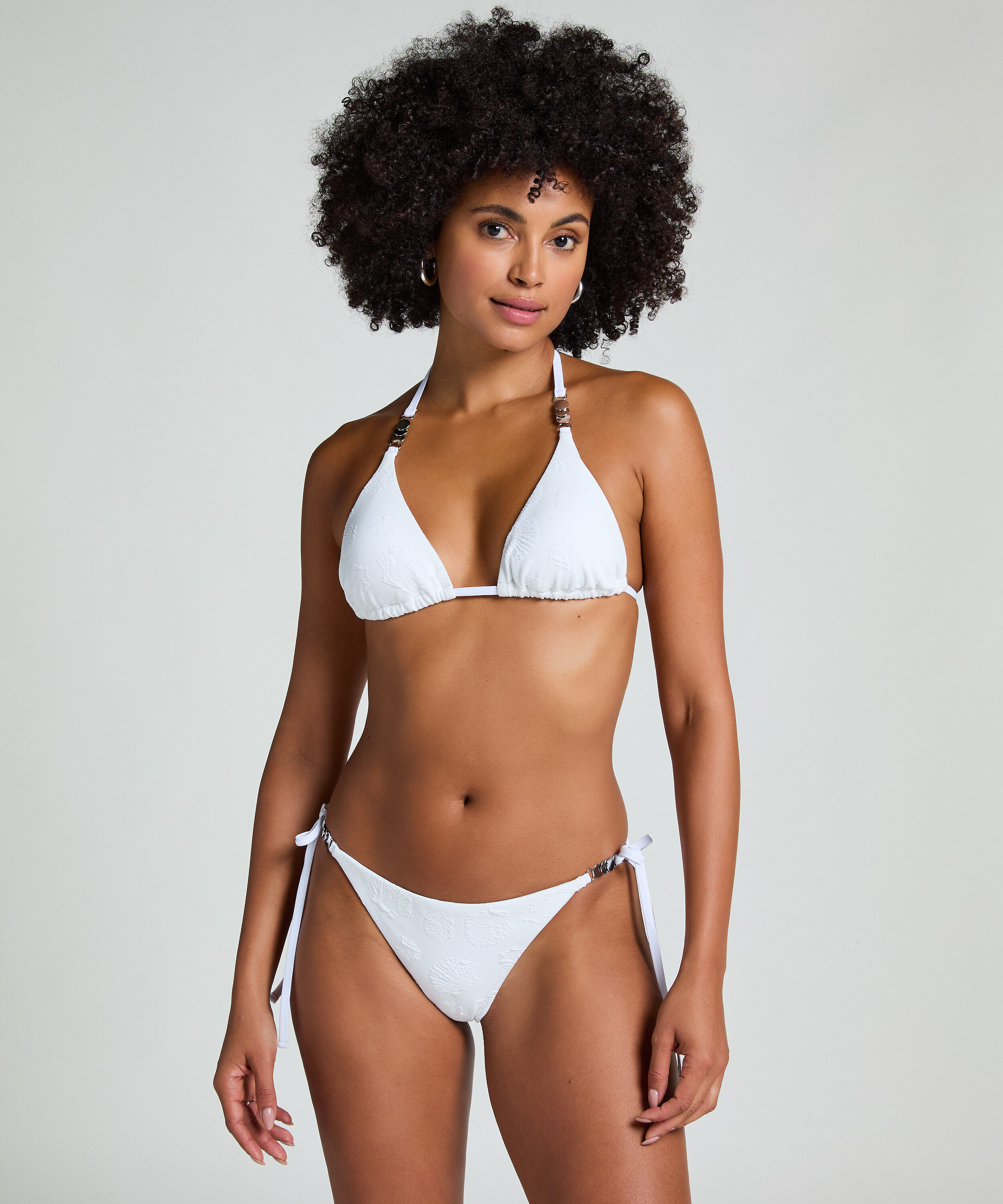 Bikini-Unterteil Seashell, Weiß