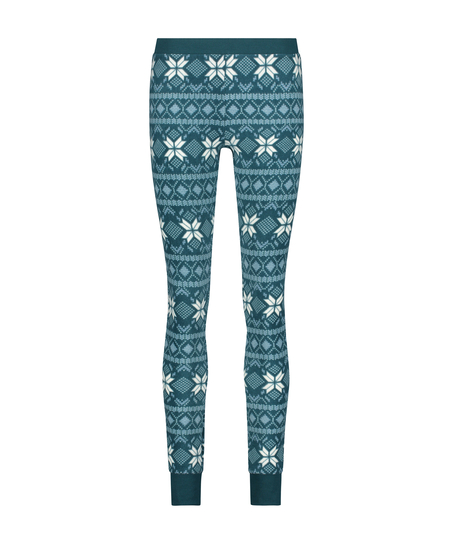 leggings en micro-polaire, Bleu