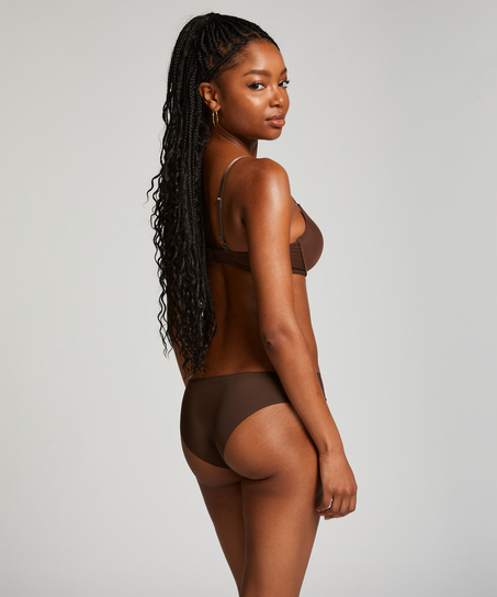 Slip br&eacute;silien Invisible, marron