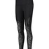 HKMX Sport-Leggings mit hoher Taille Flock, Schwarz