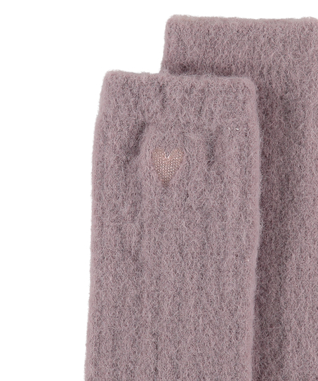Socken flauschig, Lila