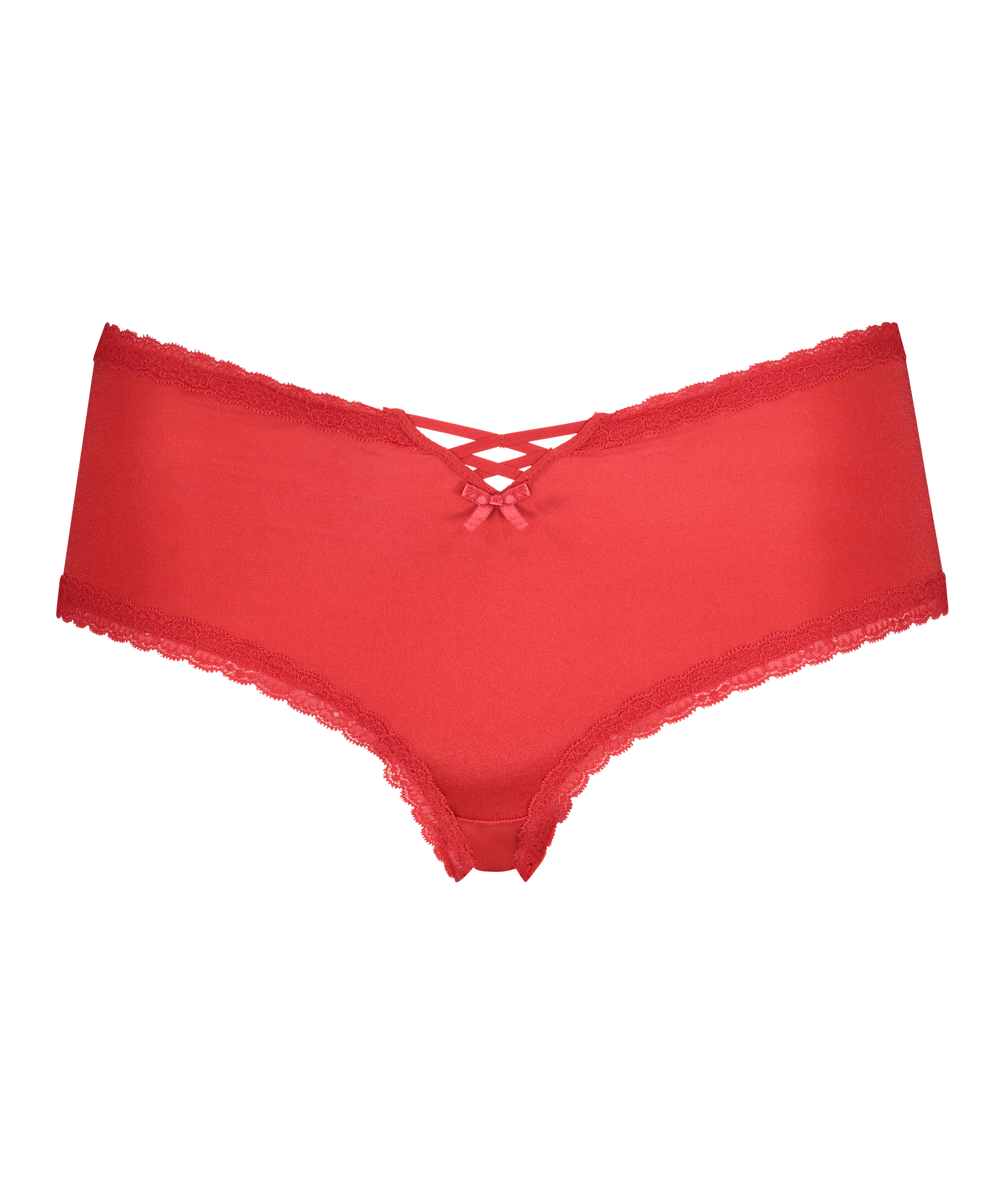 Slip brésilien en forme de V Vixen Curvy, Rouge, main