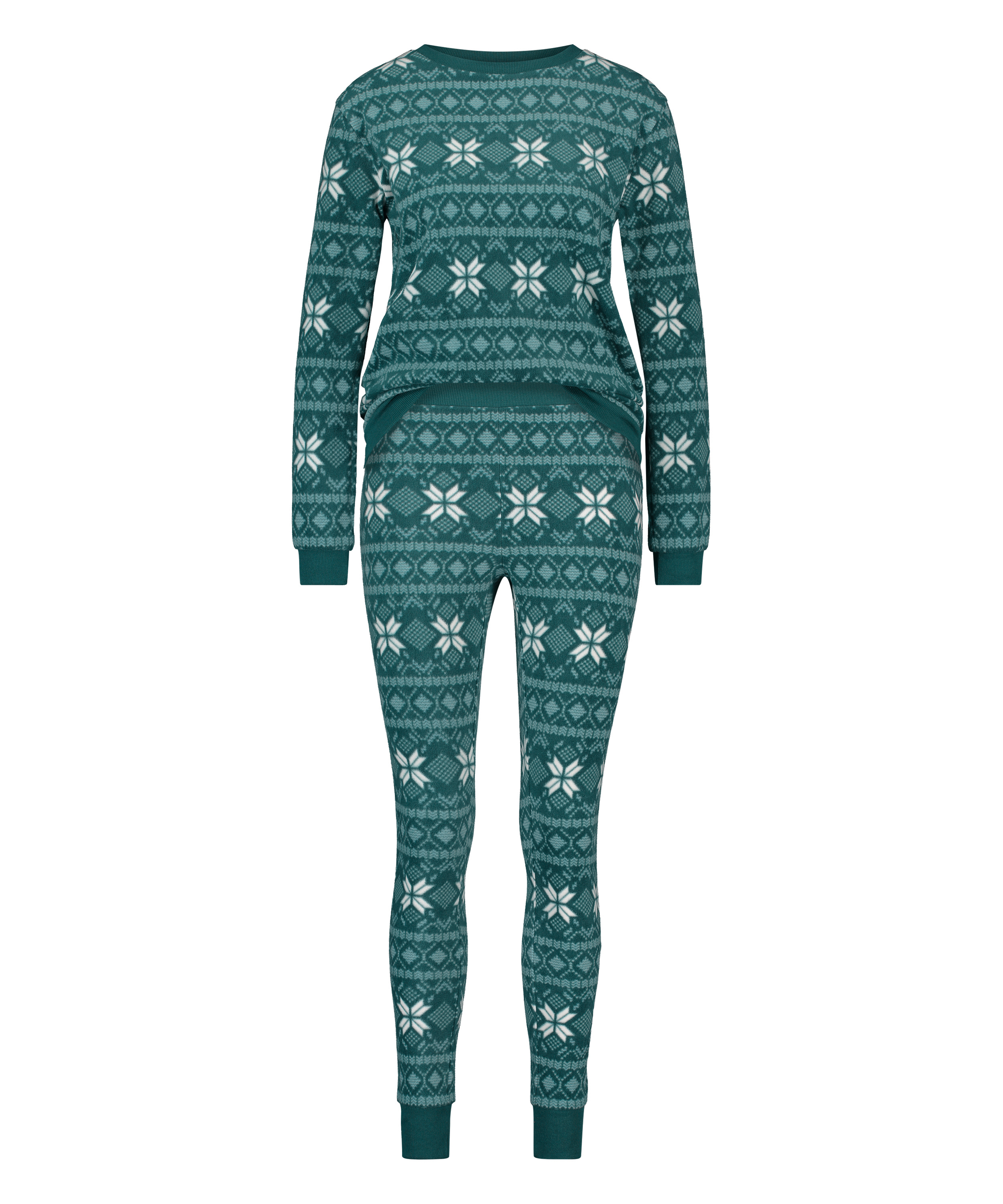 Pyjamaset Fleece, Blau, main