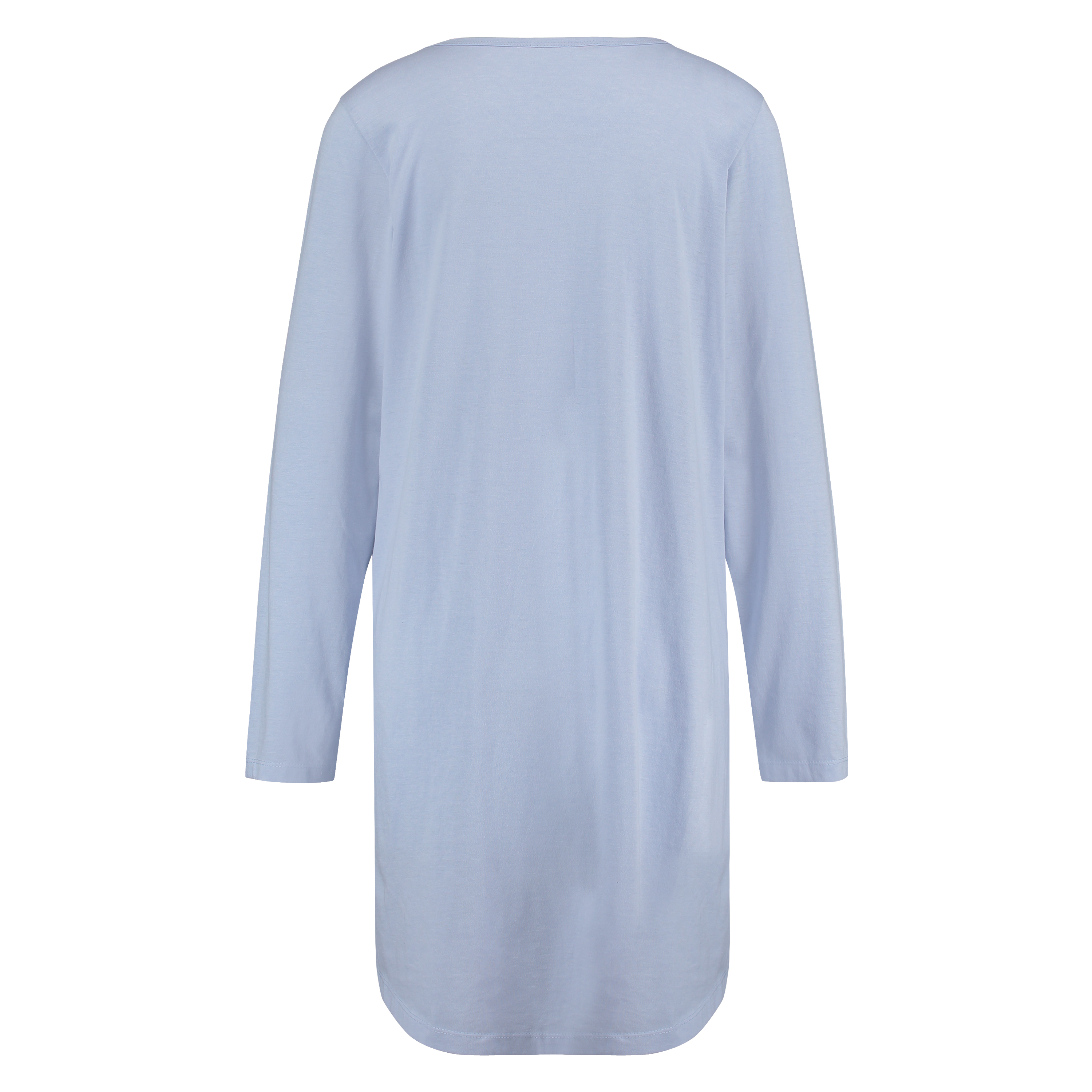 Chemise de nuit col en V, Bleu, main