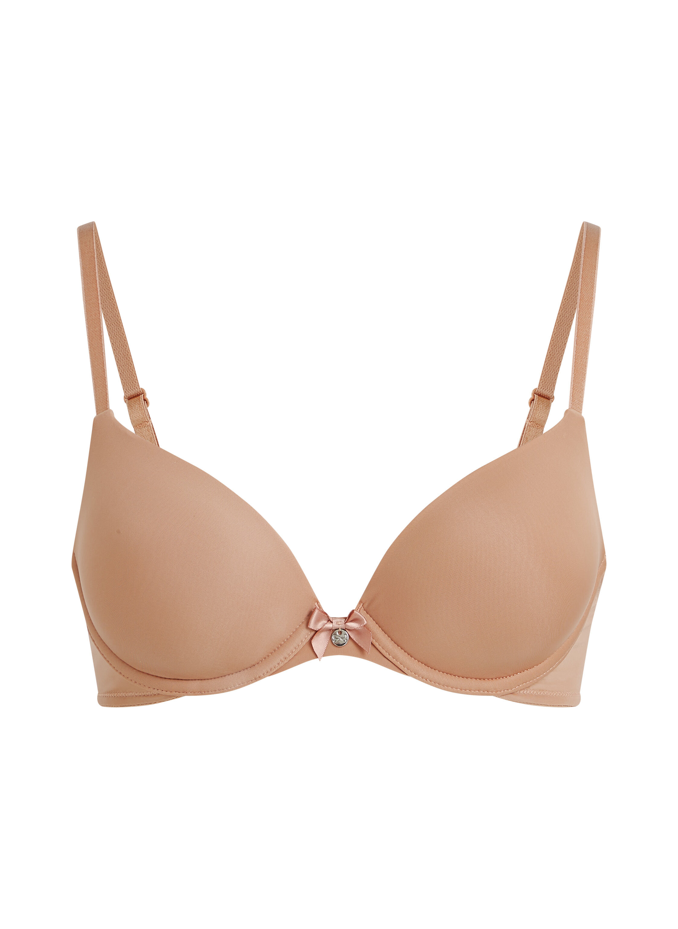 Soutien-gorge &agrave; armatures pr&eacute;form&eacute; Plunge, Marron