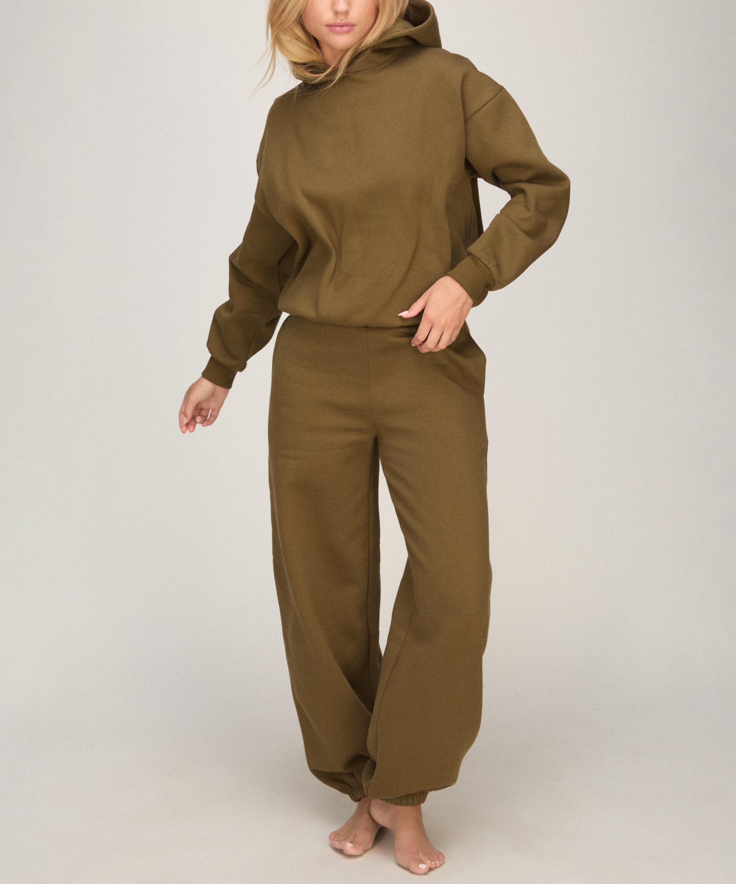 Jogginghose aus Angerautem Sweat