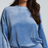 Velours Top, Blau