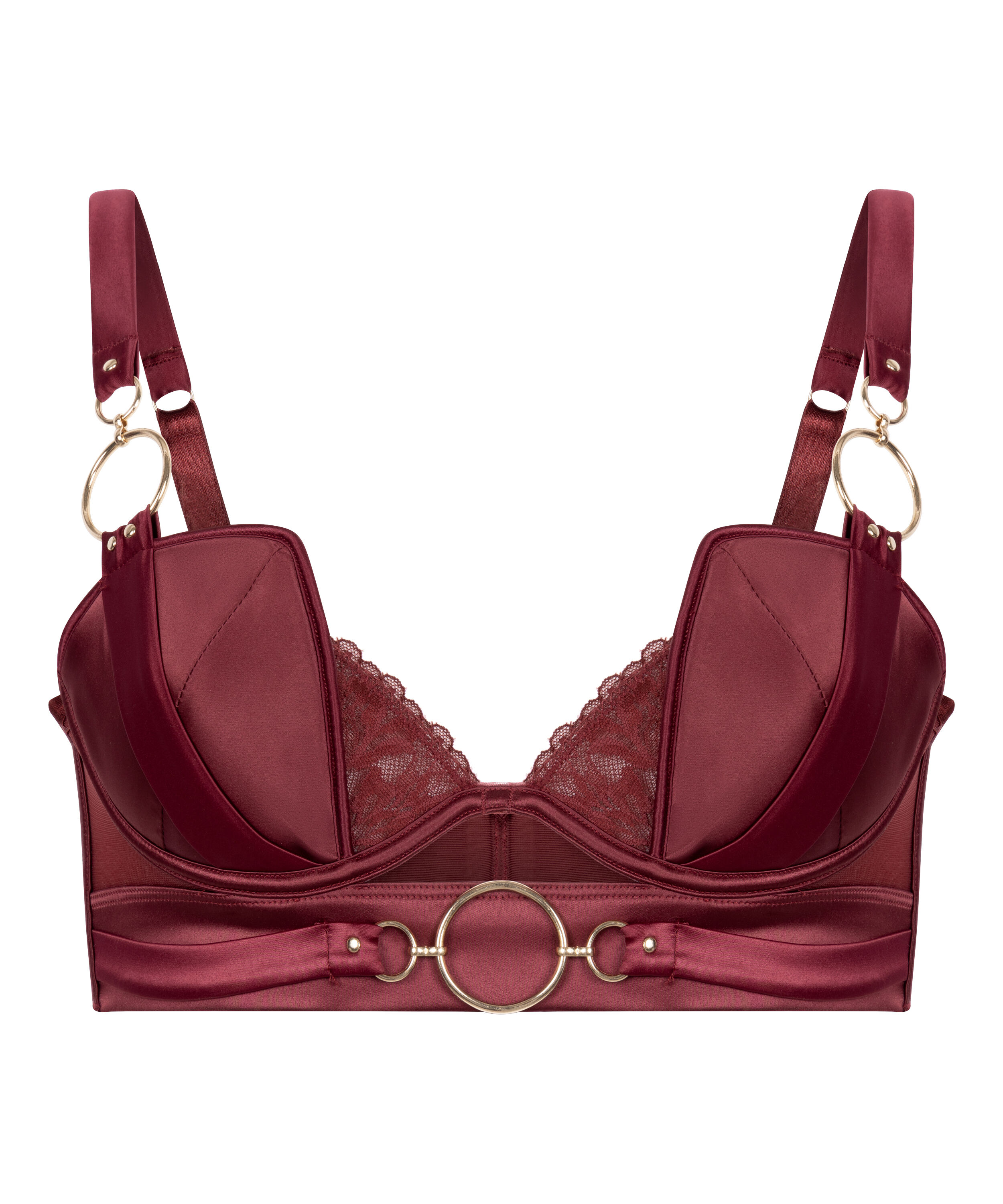 Marjolein Vorgeformter Longline-B&uuml;gel-BH, Rot