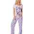 Pyjama pants Fem pants Flower, Bleu