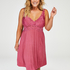 Slipdress Modal Lace mit Spitze, Rose