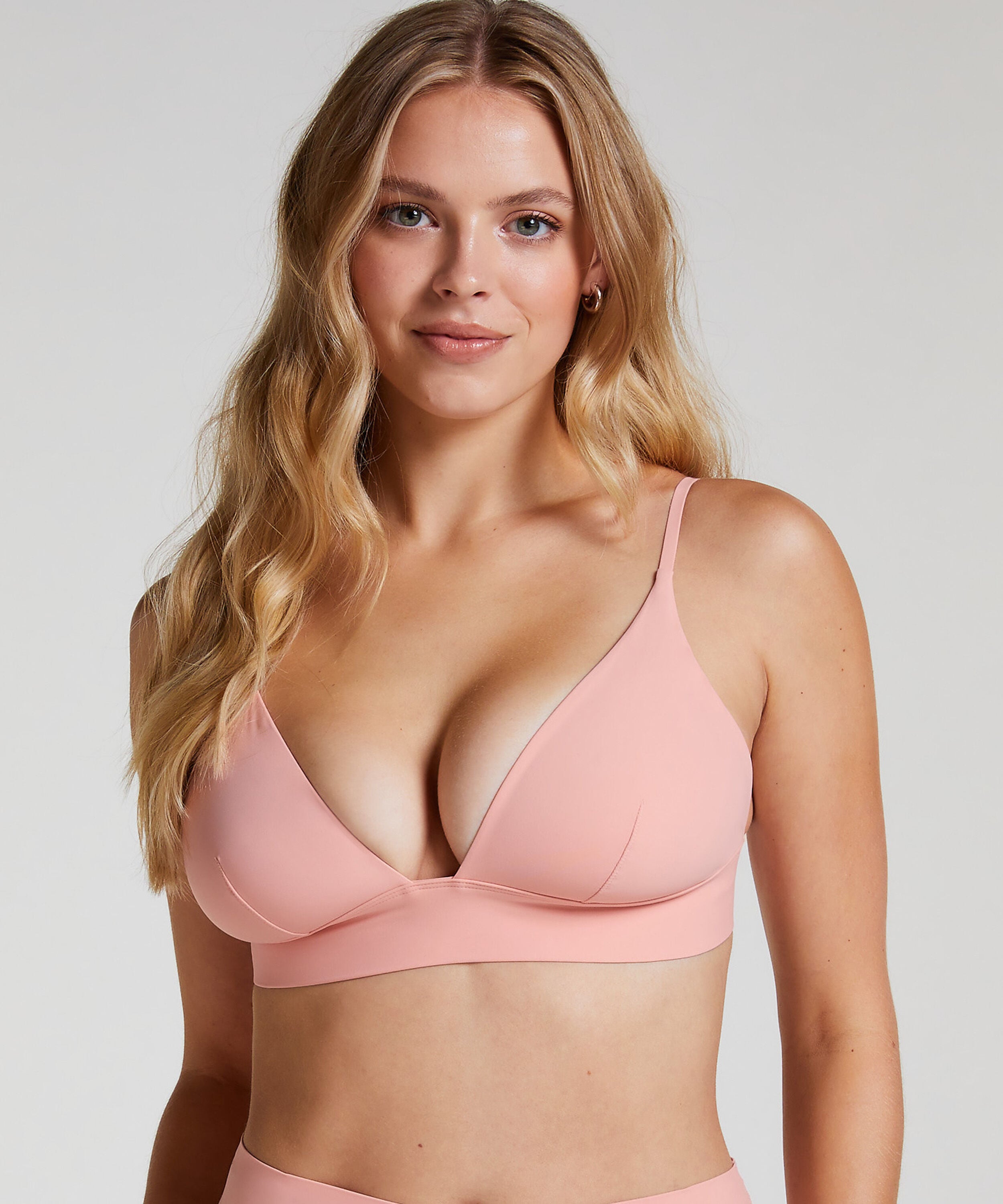 Triangle Brassière Smooth, Rose Triangle Brassière Smooth, Rose