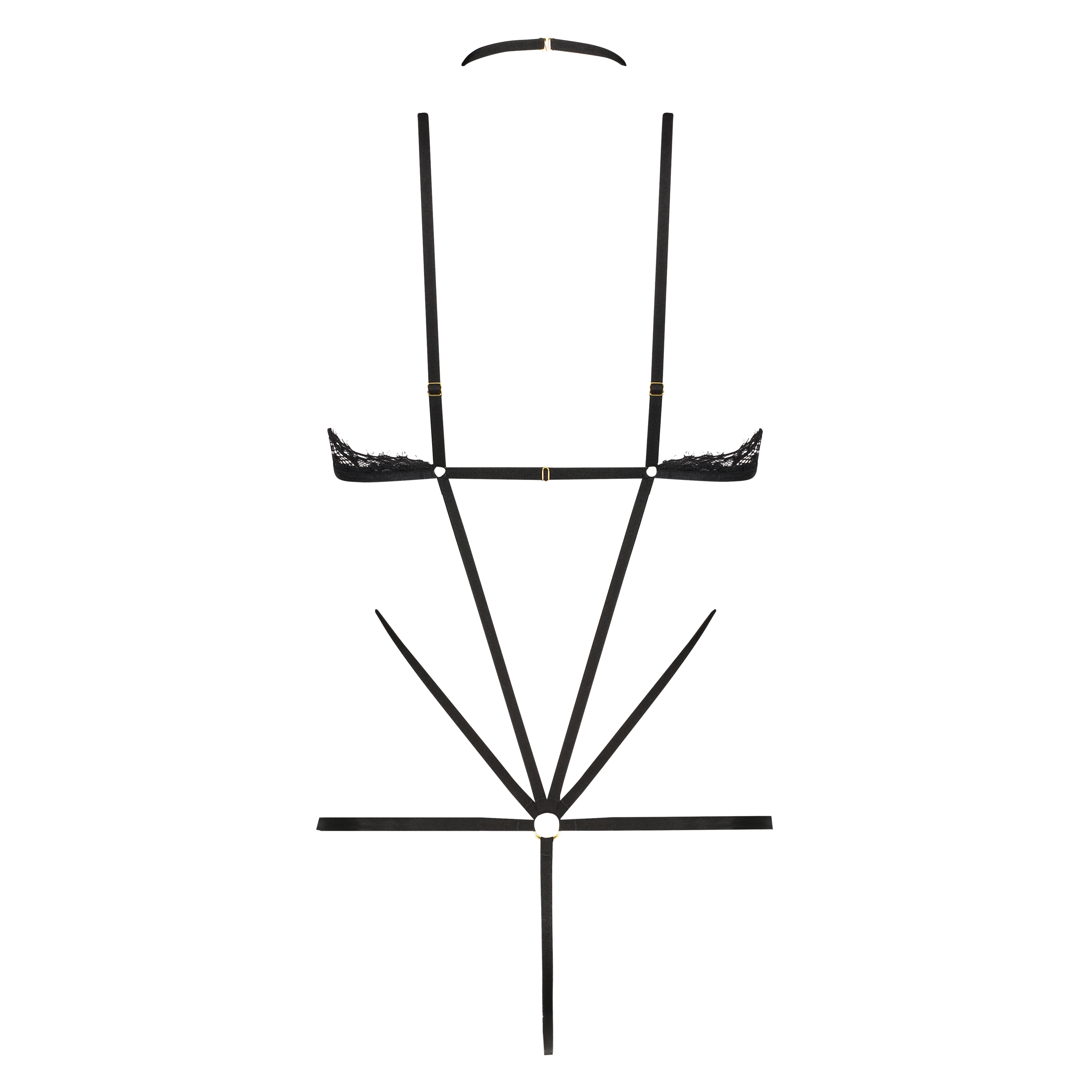 Body mit offenem Schritt Stormy, Schwarz, main