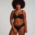 Slip de Bikini Rio Scallop, Noir
