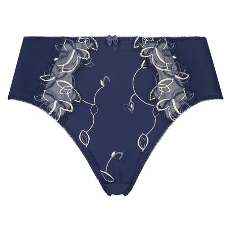 Slip taille haute Diva, Bleu