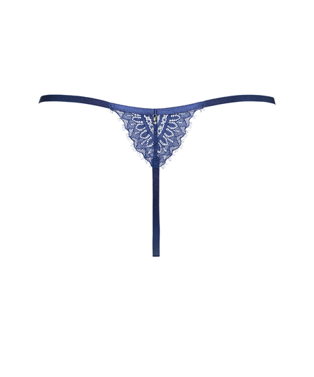 String mit hohem Beinausschnitt Mabel, Blau