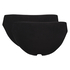 Lot de 2 slip Kim Cotton, Noir