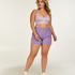 HKMX Short de sport, Violet