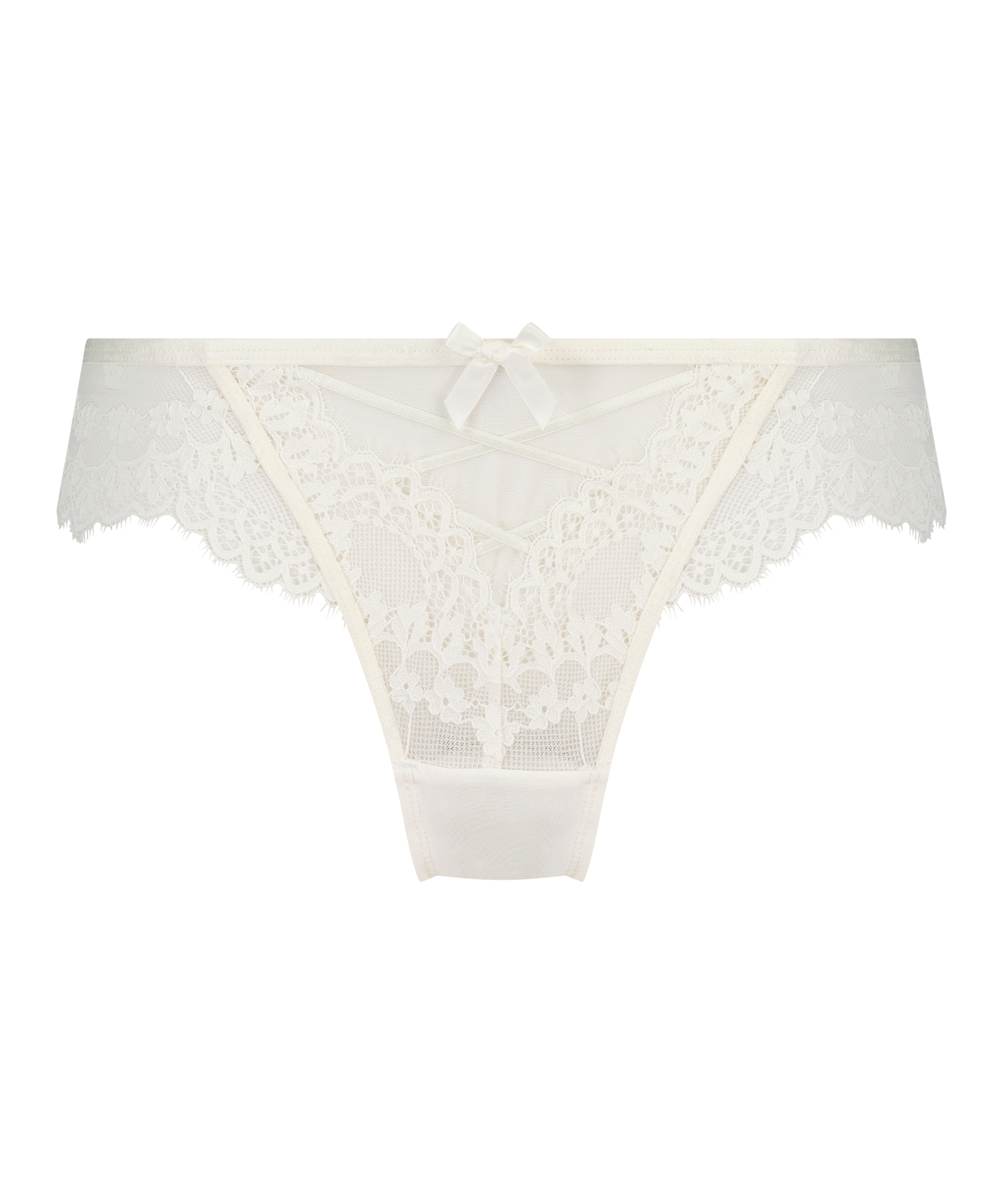 Slip br&eacute;silien Daisy, Blanc, main