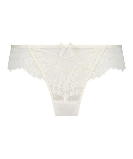 Slip br&eacute;silien Daisy, Blanc