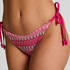 Bas de bikini &agrave; jambe haute Cali, Rose