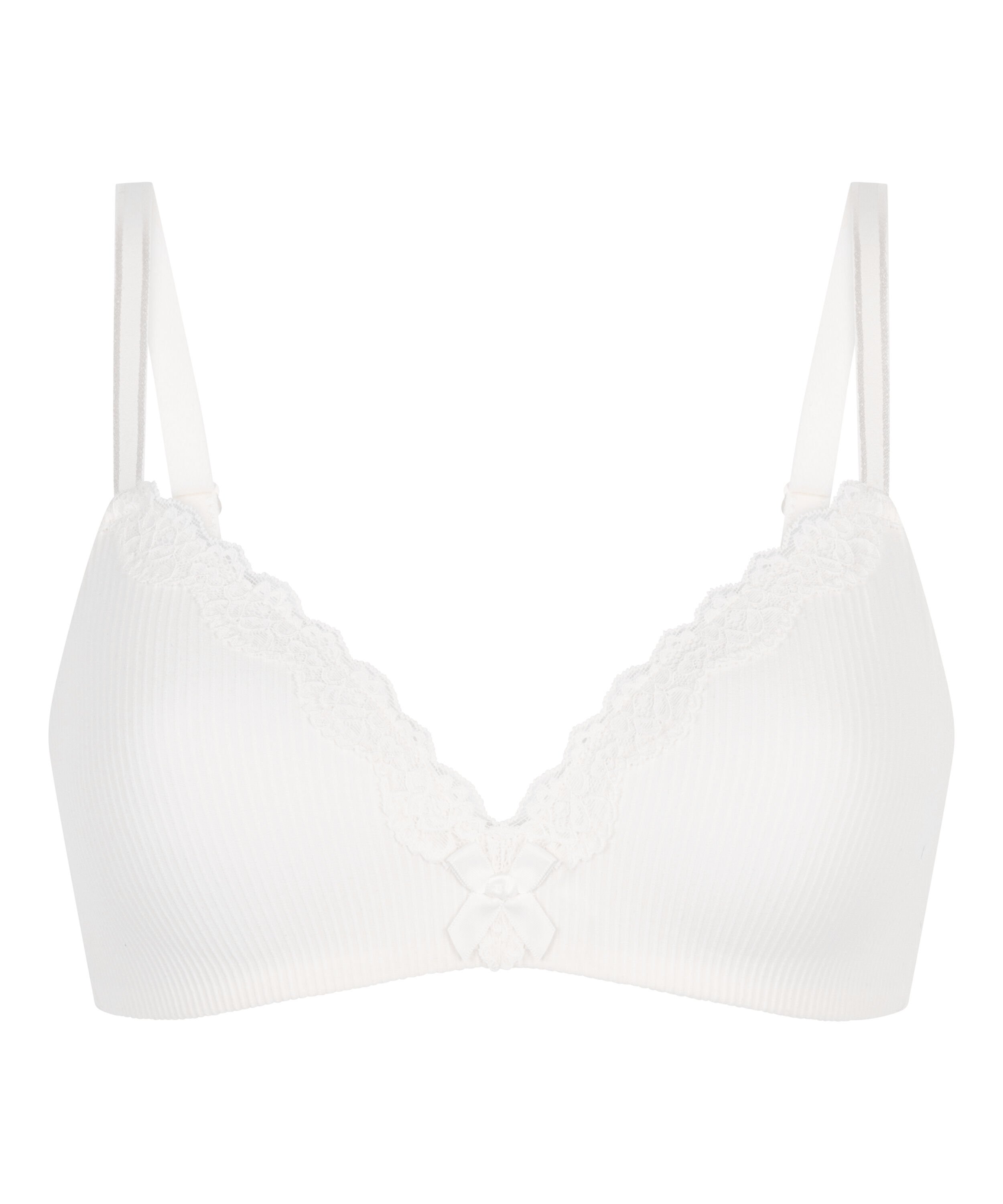 Soutien-gorge sans armature pr&eacute;form&eacute; Lola, Blanc