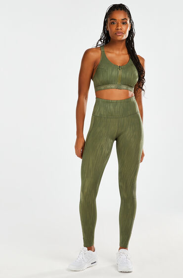 Hunkemöller Legging de sport taille haute HKMX Mojave Vert