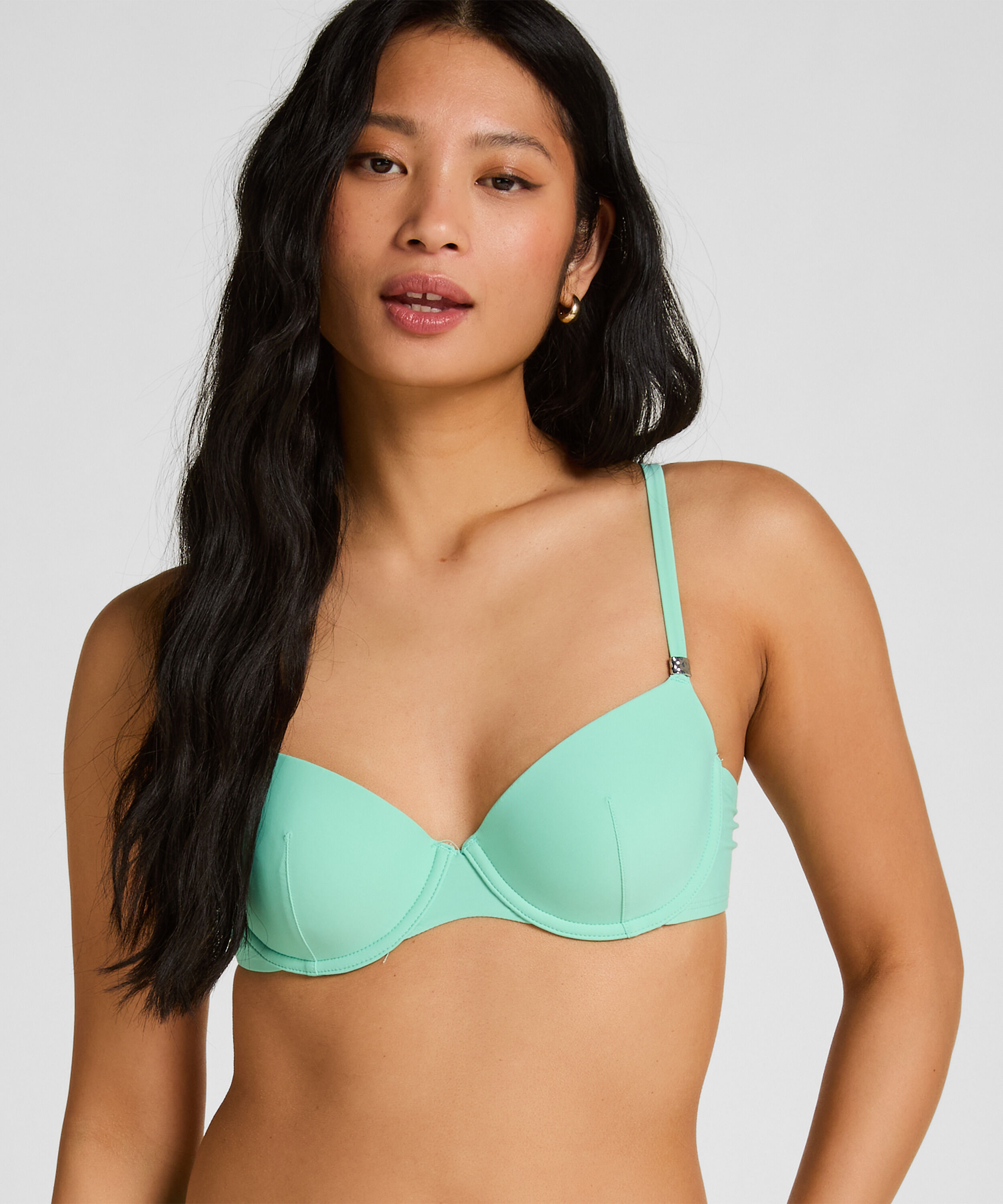 Haut de Bikini Luxe à Armatures et Rembourrage, Vert Haut de Bikini Luxe à Armatures et Rembourrage, Vert