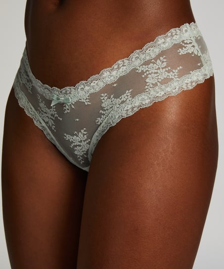 Slip br&eacute;silien V-shape mesh, Vert