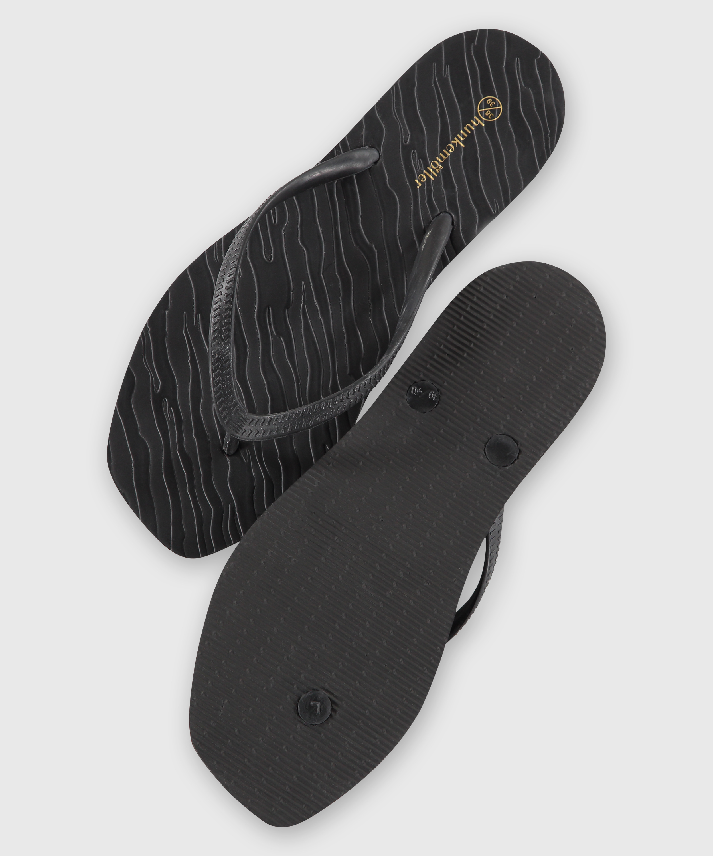 Tongs Zebra, Noir, main