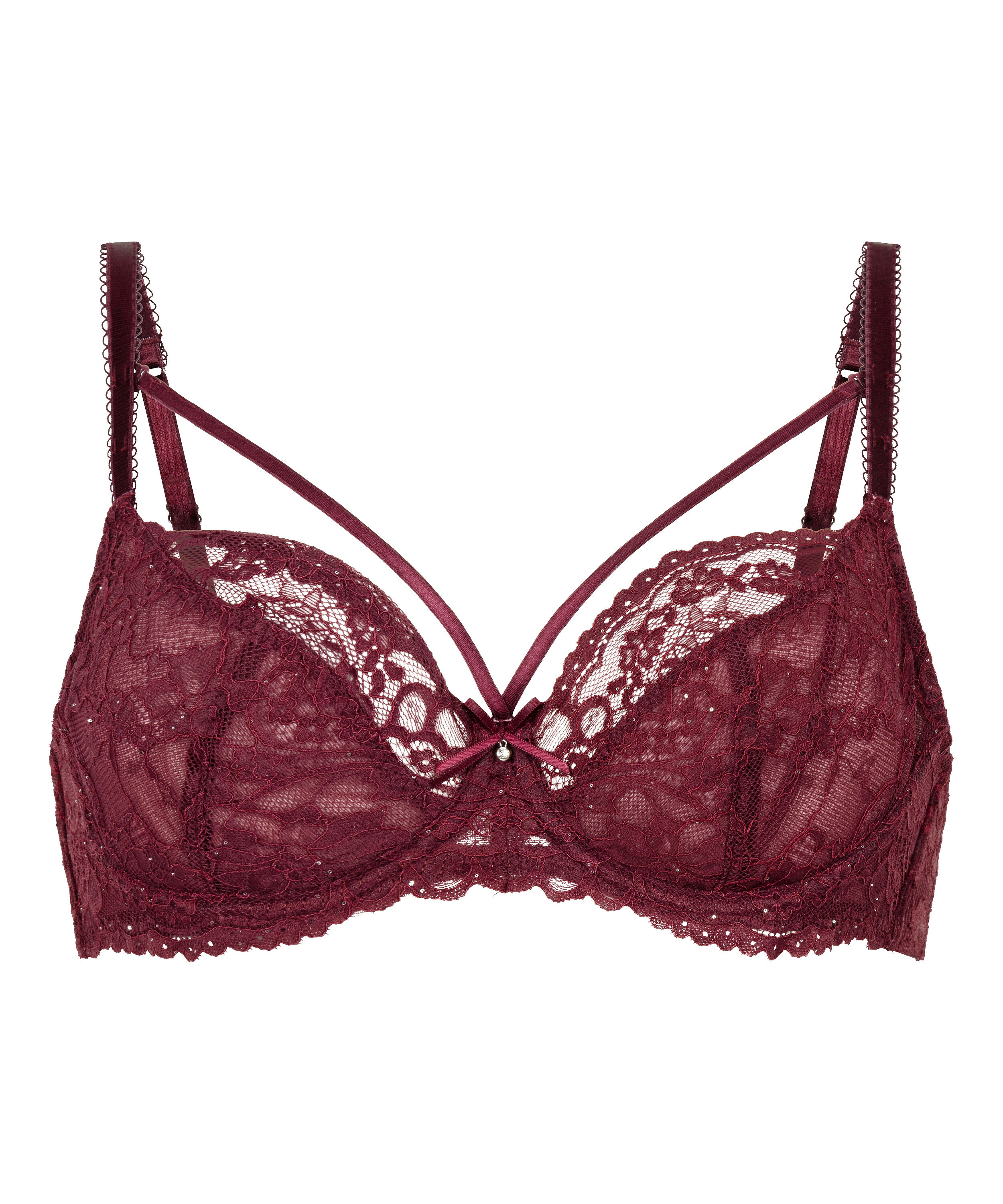 Soutien-gorge &agrave; armatures non-pr&eacute;form&eacute; Isadora, Rouge