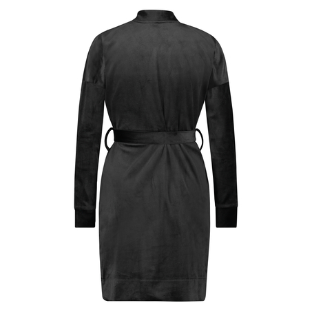 Peignoir Velvet, Noir