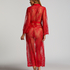 Kimono Allover Lace lang, Rot