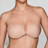 Soutien-gorge autocollant coupe basse, Beige