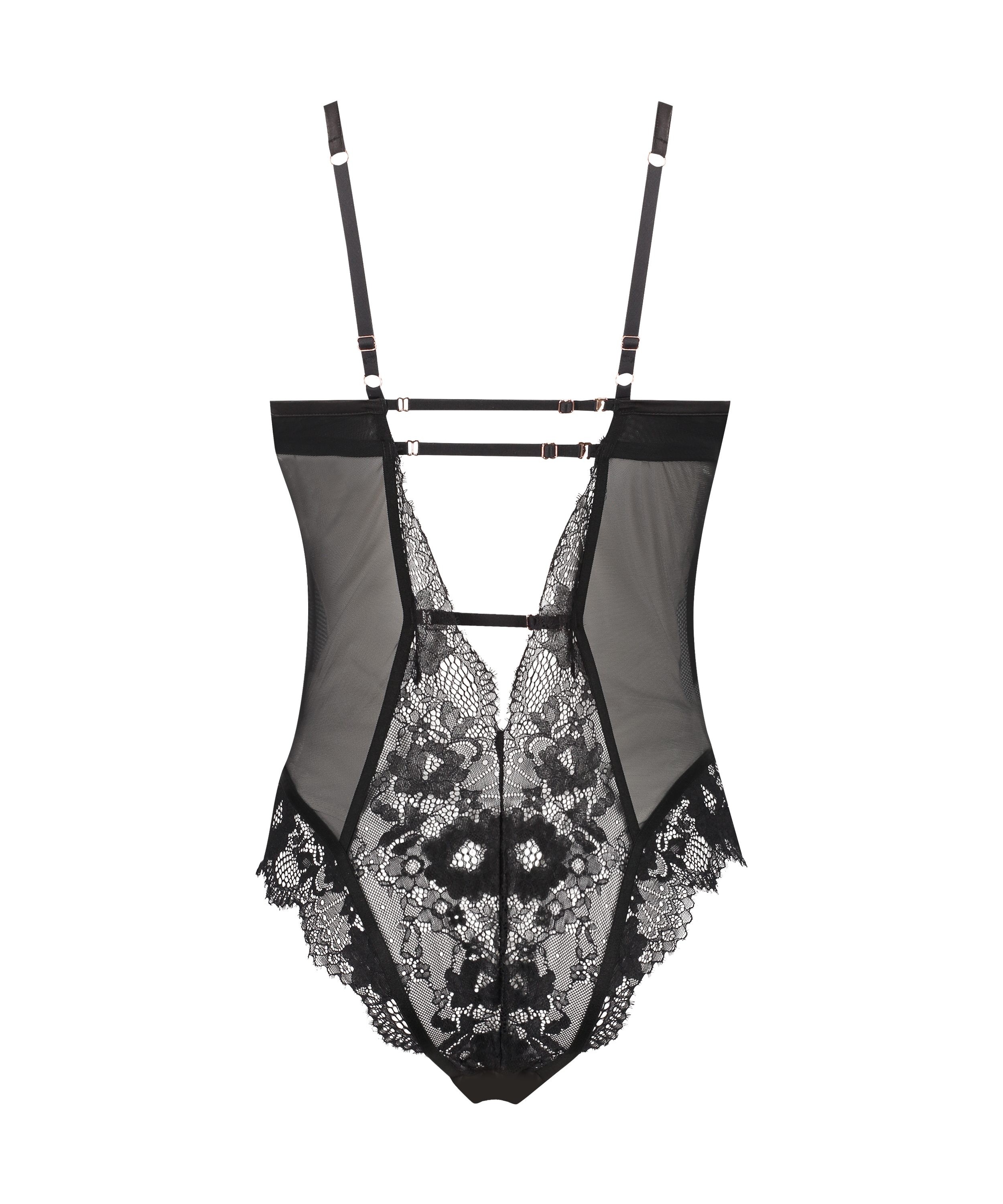 Body &agrave; armatures Gabrielle, Noir, main