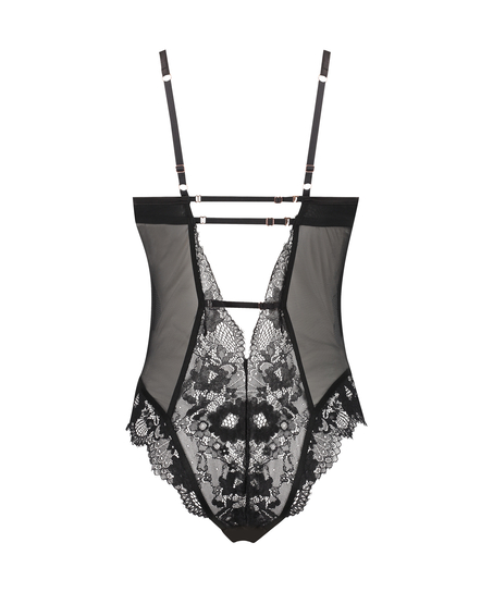 Body &agrave; armatures Gabrielle, Noir