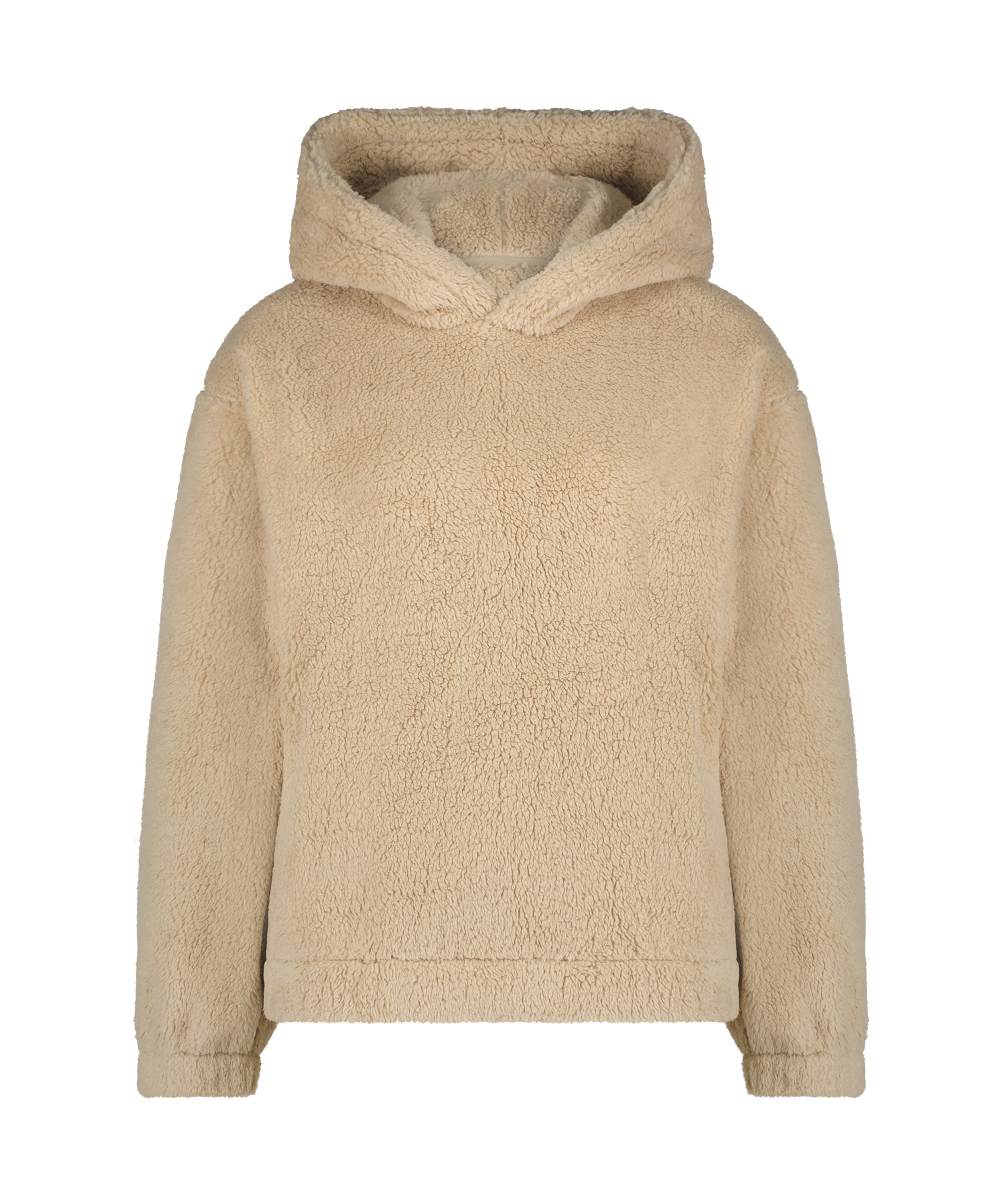 Hoodie aus Fleece Snuggle, Beige, main