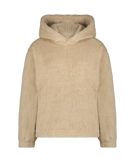 Hoodie aus Fleece Snuggle, Beige