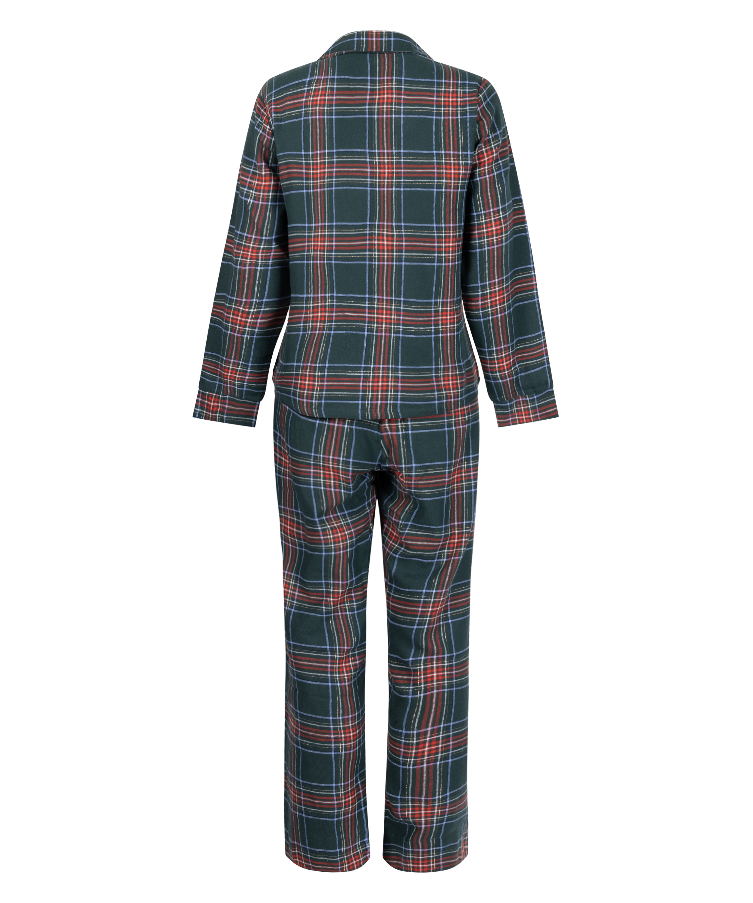 Pyjamaset Flannel, Grün, main