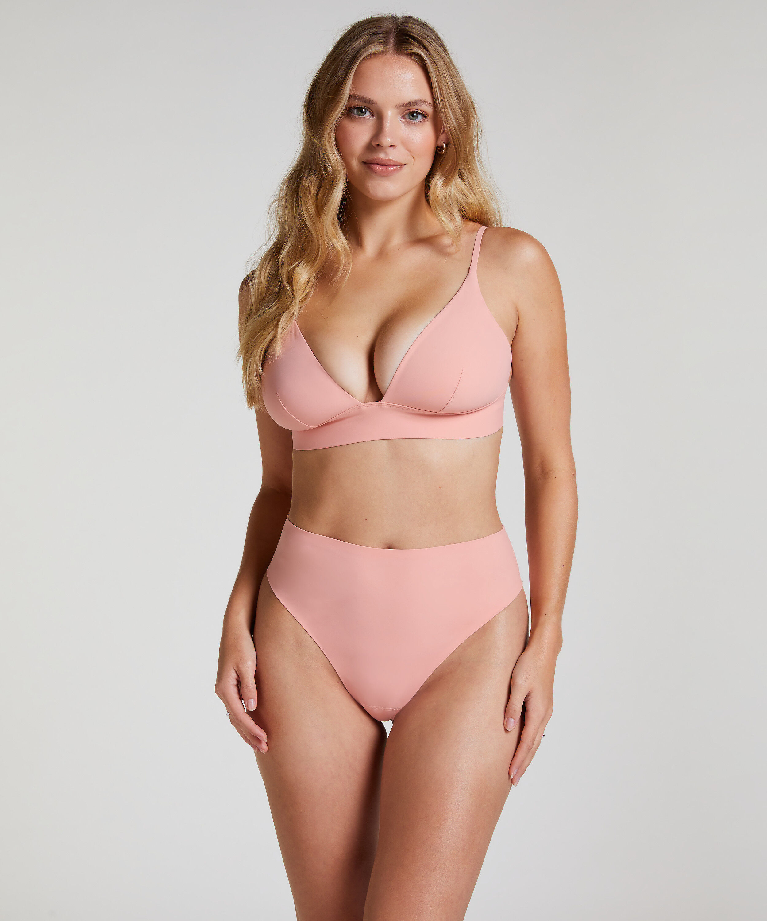 Triangel Bralette Smooth, Rose