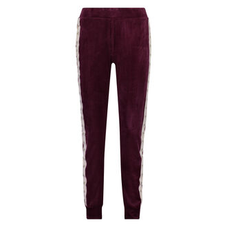 Jogger Velours Star, Rouge