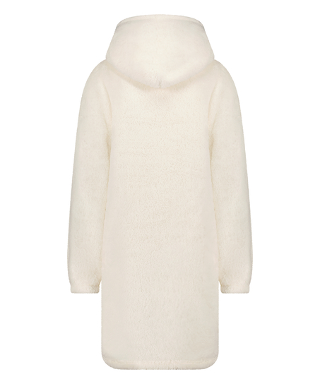 Robe polaire Snuggle Lounge, Blanc