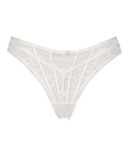 Brazilian mit hohem Beinausschnitt Arla, Weiß