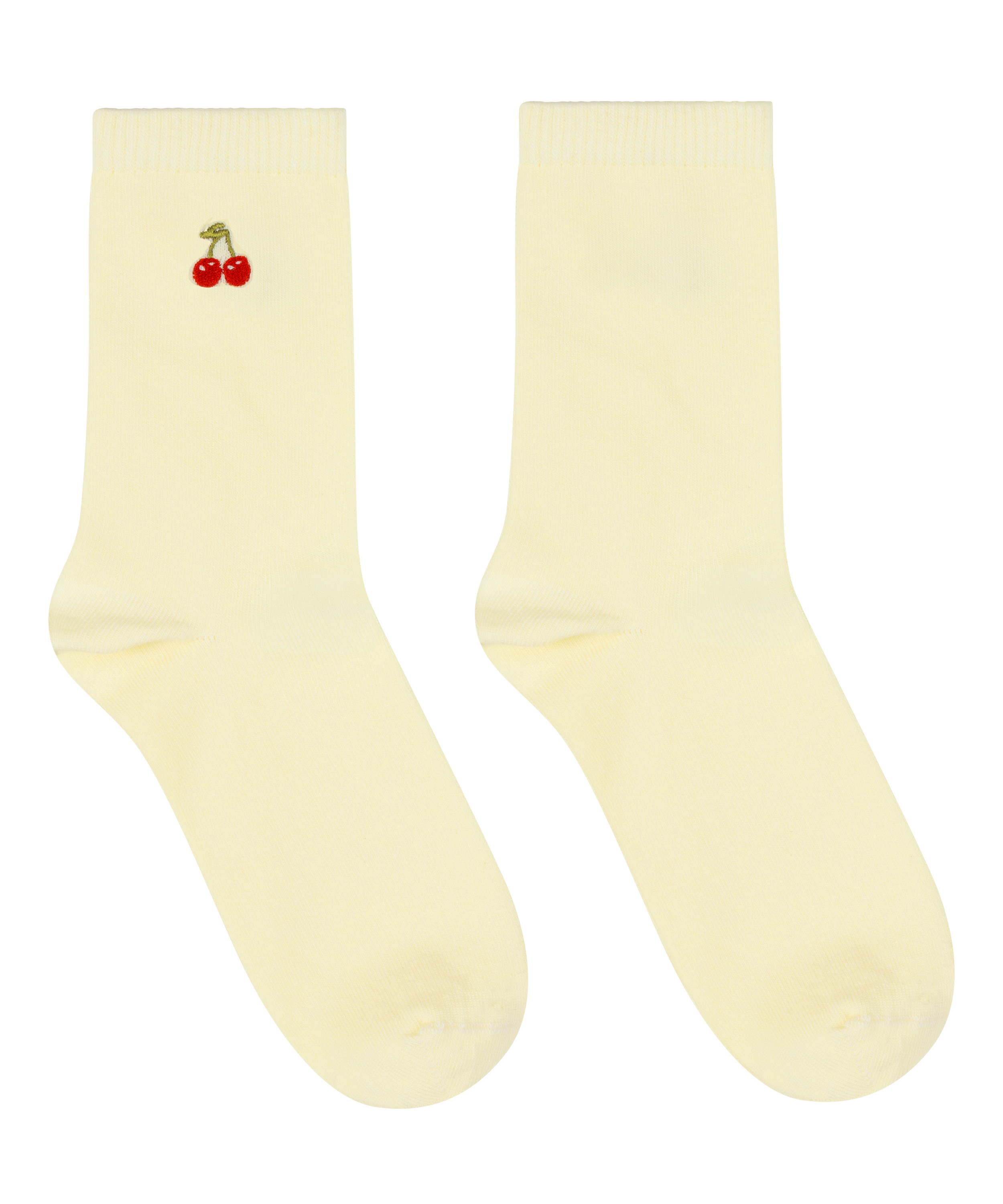 Chaussettes courtes en modal, Jaune, main
