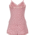 Ensemble de pyjama Jersey avec dentelle, Rose