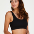 Nahtloser Bralette, Schwarz
