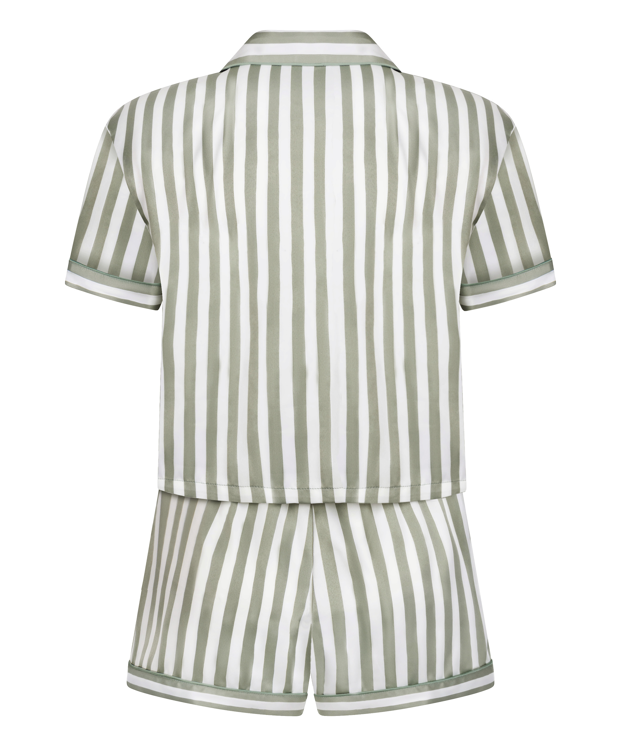 Pyjama en satin, Vert, main