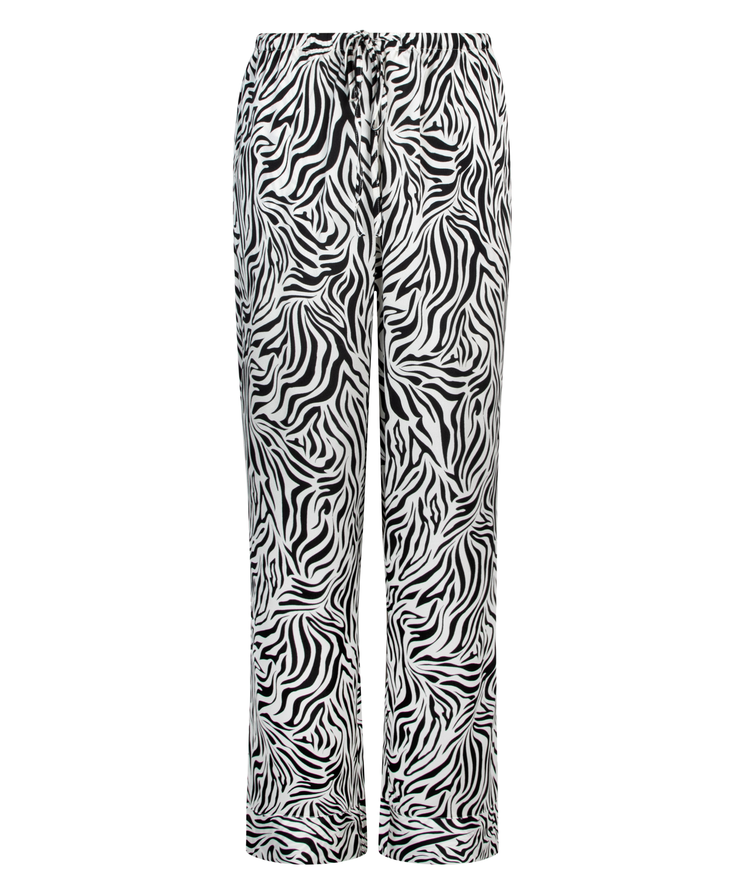 Pantalon Satin, Blanc, main
