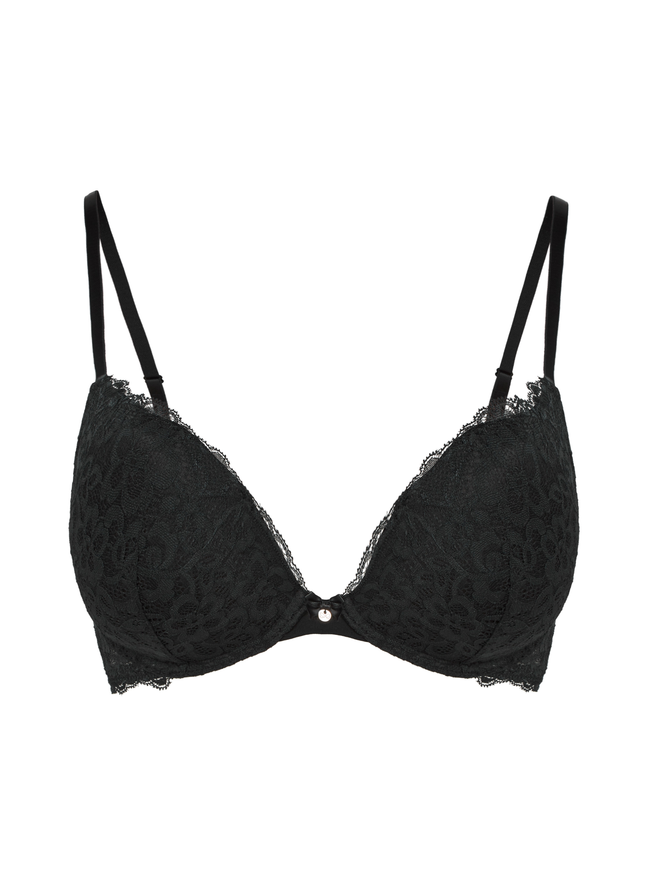 Soutien-gorge à armatures préformé push-up Marine, Noir, main