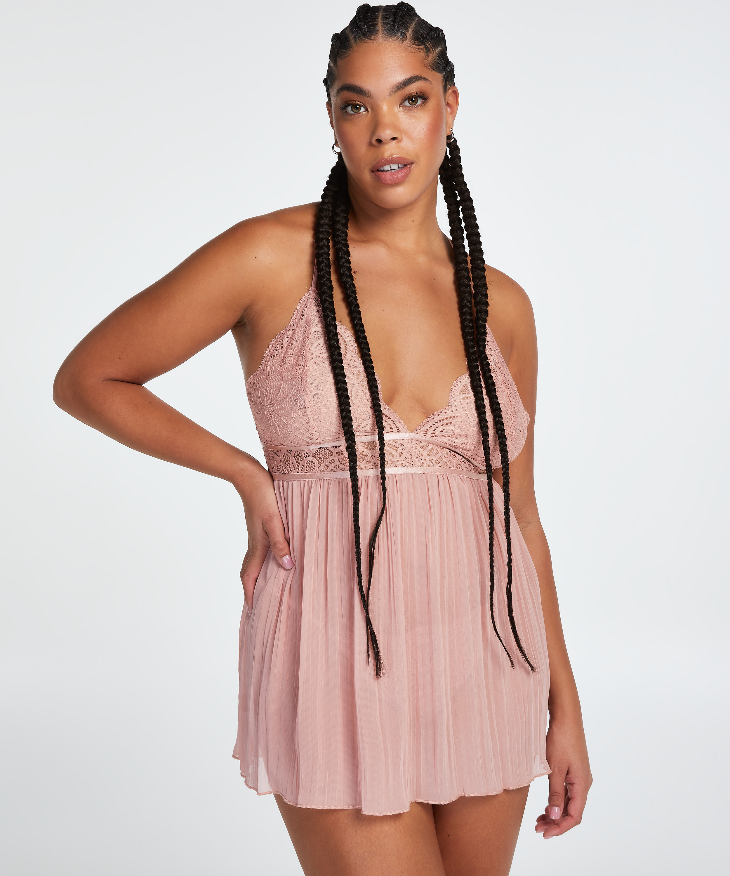 Babydoll Chiffon, Beige, main