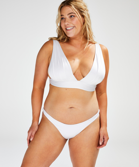 Haut de bikini Triangle Lola, Blanc